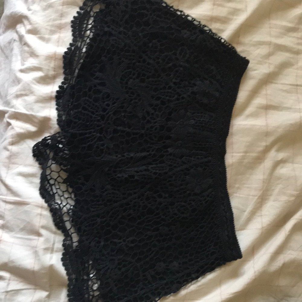 Cute comfy black lace shorts